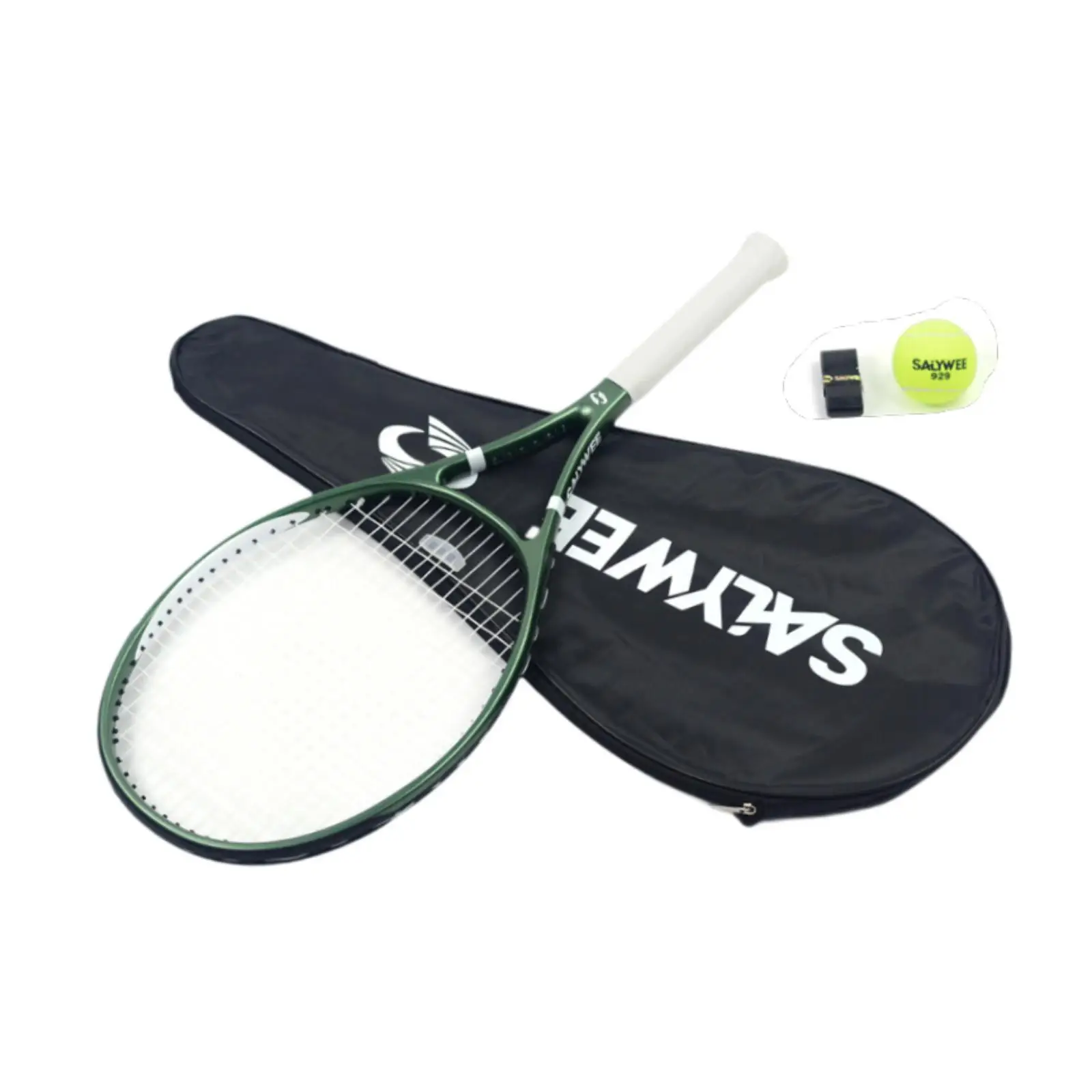 

Tennis Racket with Storage Bag 27 inch Practical Practice Shockproof Professional Training for Competition Summer