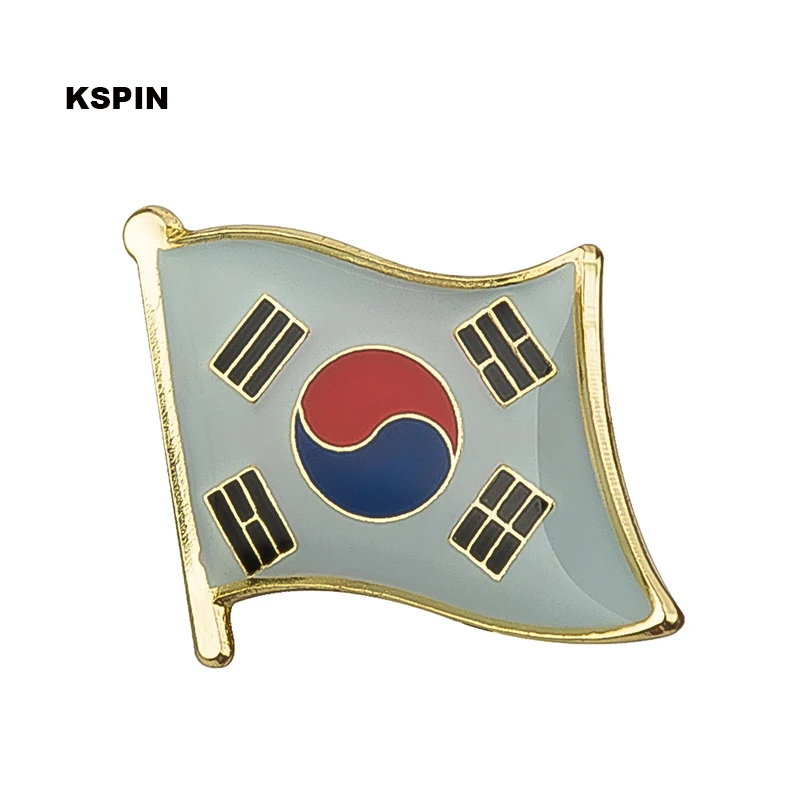 Haiti South Korea Turkey Netherlands Honduras Djibouti Kyrgyzstan Guinea Guinea-Bissau Canada Flag Badge Lapel Pins Brooch