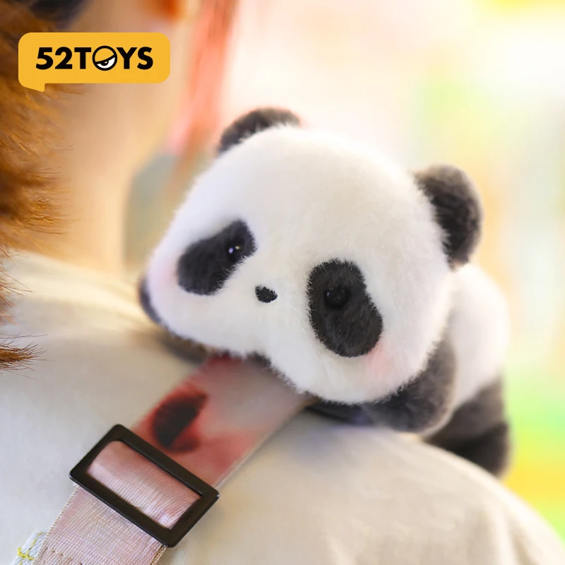 

52TOYS Panda Roll, плюшевые игрушки, плечо, домашнее животное, милая модель панды, кукла, аниме, орнамент, детские игрушки для подруги, подарок на день рождения