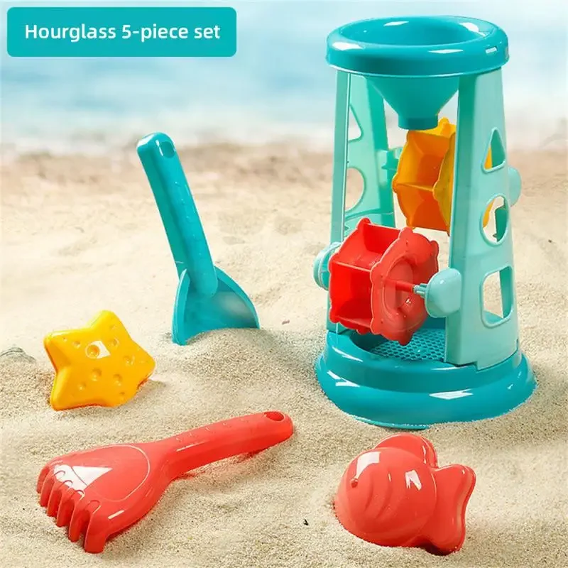 Children's outdoor beach toys safe beach shovel game colorful game  foldable beach tools games for children aged 1 to 8