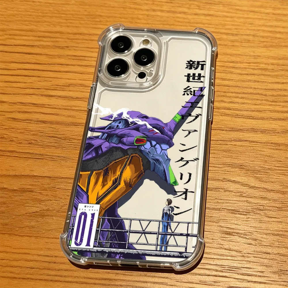 Genesis Evangelion Anime Anti Fall Airbag Clear Phone Case For Oppo Reno15 Reno14 Reno13 12 11 10 8 Z F T Pro Plus