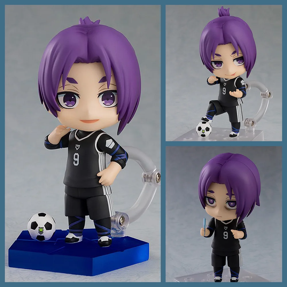 Anime BLUE LOCK Action Figures Rin Itoshi Mikage Reo Isagi Yoichi Nagi Q Version Movable Model PVC Ornament Collection Toys Gift