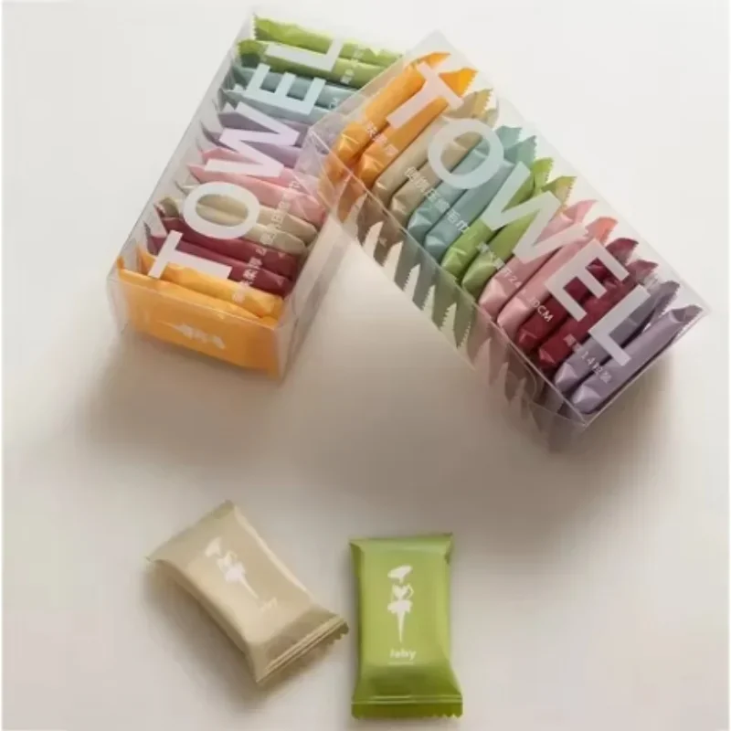 

One-time Compressed Towel Washcloth Thickens the Cotton Bath Towel Travel Clean Face Independent Packing Portable Face Towel