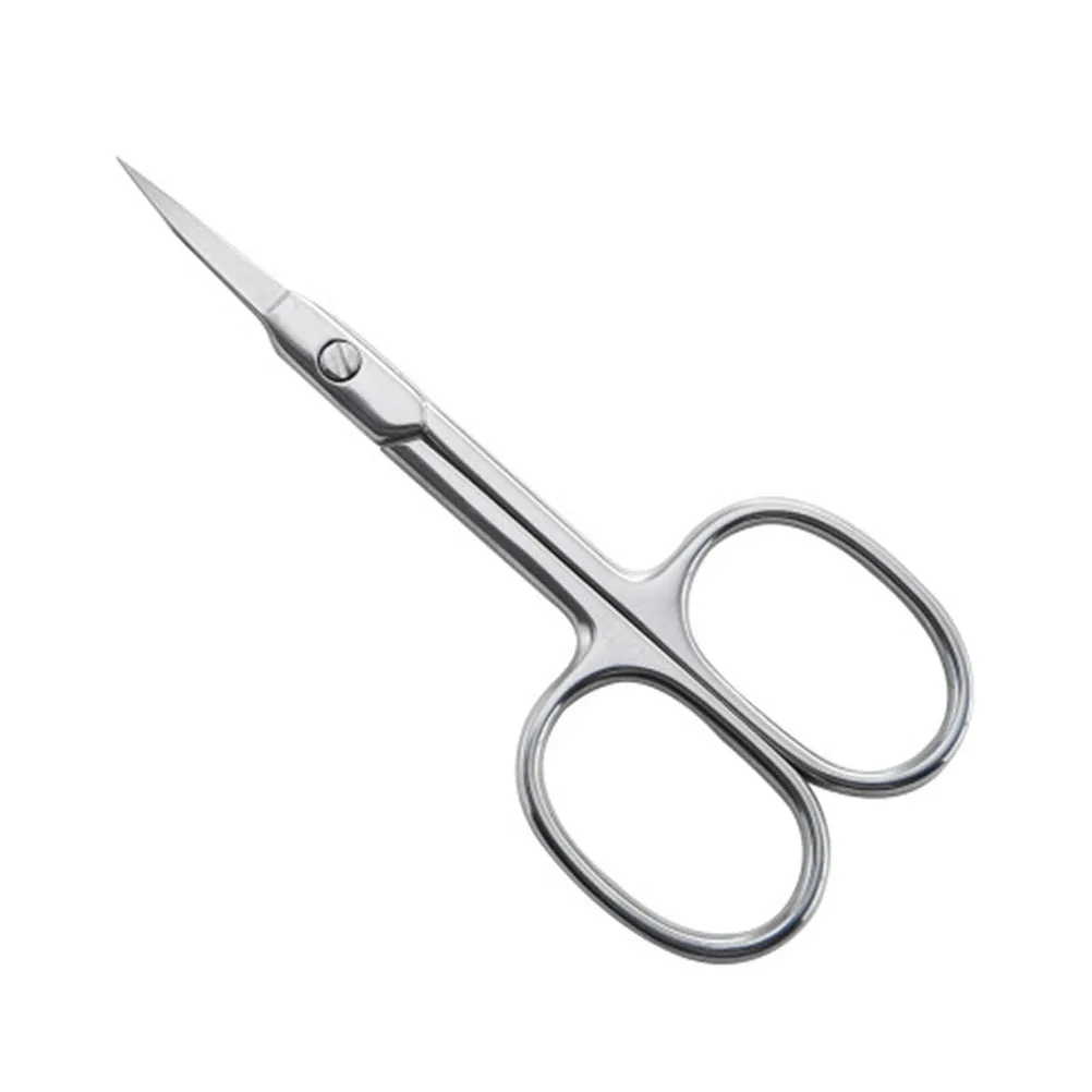 

Beauty Scissors Stainless Steel Curved Tip For Eyebrow Eyelash Nose Hair Grooming Travel Kit Hair Cutting Shears