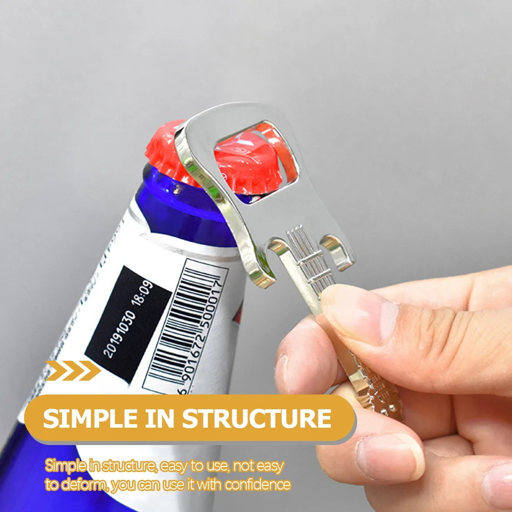 

2Pcs Guitar Shape Bottle Openers Alloy Wear-Resistant Portable Beer Opener Professional Bottle Opening Tool