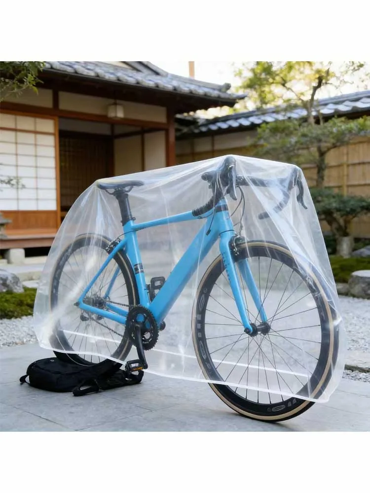 AliExpress NONE 2Pcs Transparent Elastic Bike Cover Universal Road Mountain Bicycle Protective Cover