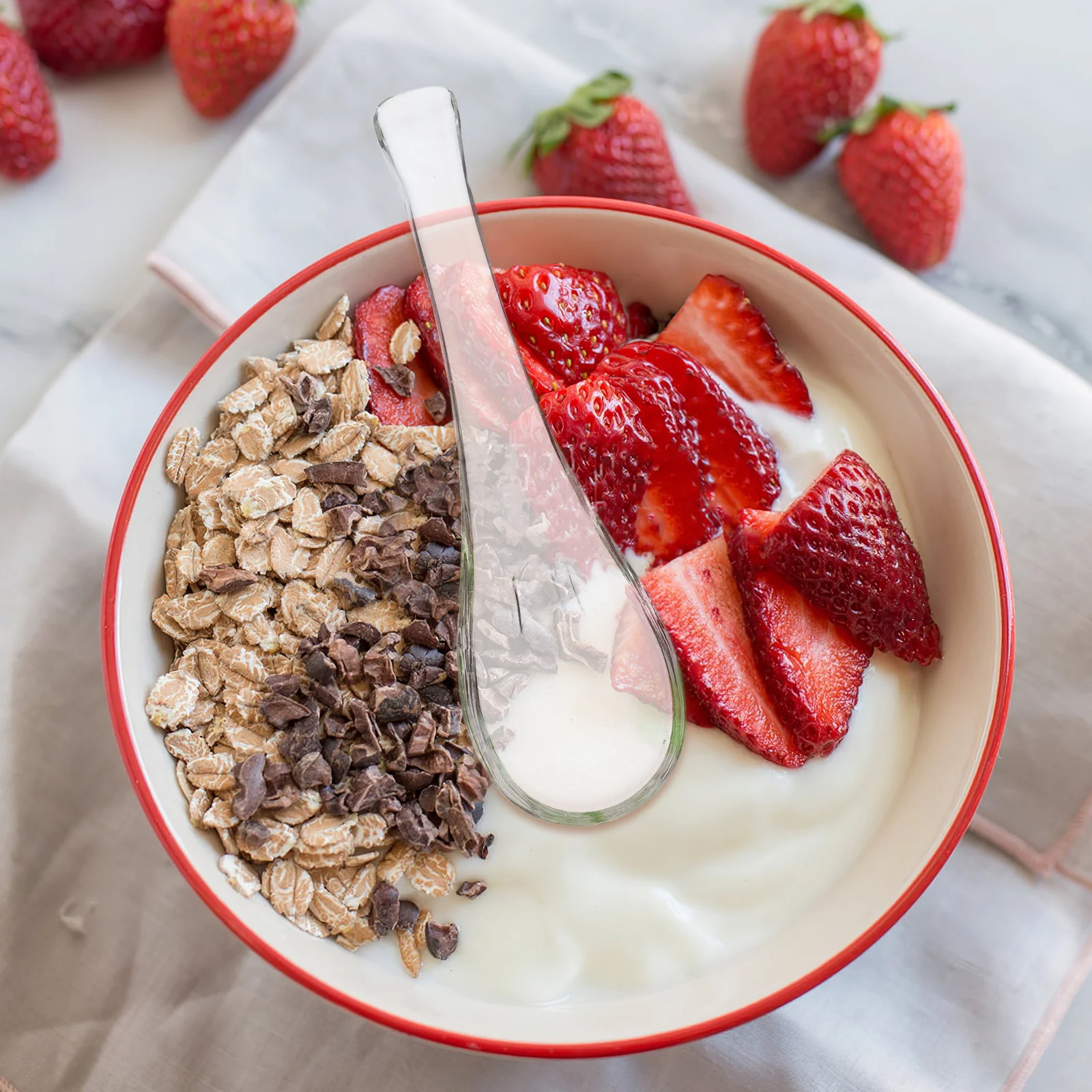 

Clear Glass Heat Resistant Spoon Elegant Design for Home Use Dessert Soup Yogurt Hot Chocolate Small Kitchen Essential