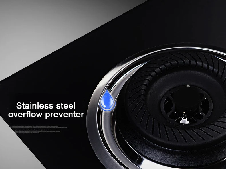 ダブルバーナーガスコンロ - 強化ガラス製ビルトインコンロ、電子点火式、モダンなキッチン向け省エネ