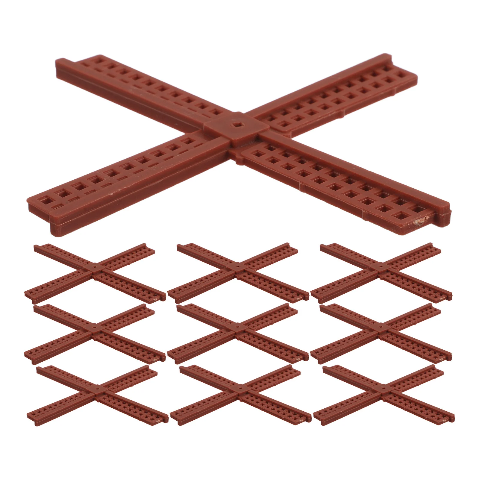 

10pcs Dutch Windmill Blades Mini Plastic Replacement Parts For Garden Windmill Decor, Weather Resistant Outdoor Yard Ornament,