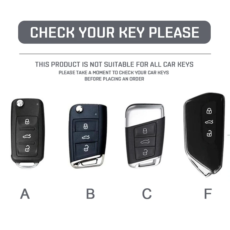 Zinc Alloy Leather Car Remote Key Case Cover Protector Shell Fob For Skoda Superb A7 Kodiaq Octavia A7 A8 Keychain Accessories