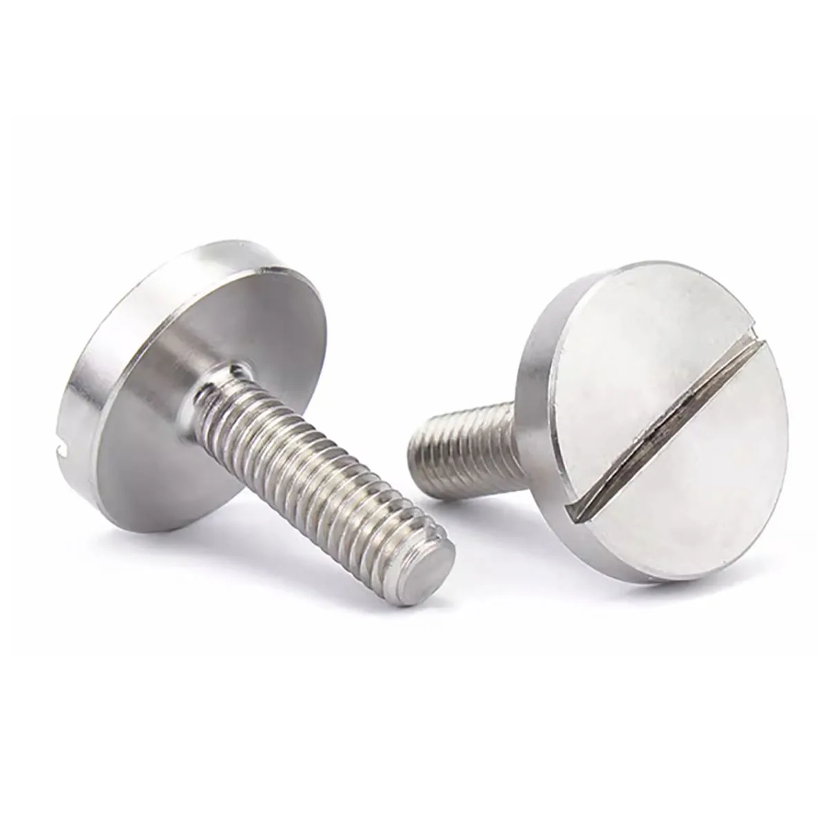 304 الفولاذ المقاوم للصدأ مشقوق شقة رئيس كبير القرص الترباس غاطسة مسمار لولبي الرأس M2 M2.5 M3 M4 M5 M6 #4