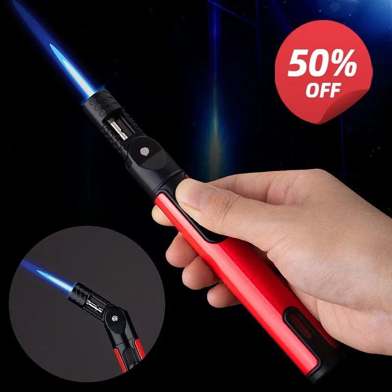 Mini Cordless Torch Blow Torch Pen Shaped Gas Soldering Iron Gun Welding Tool Soldering Iron Flamethrower Butane Torch Gun