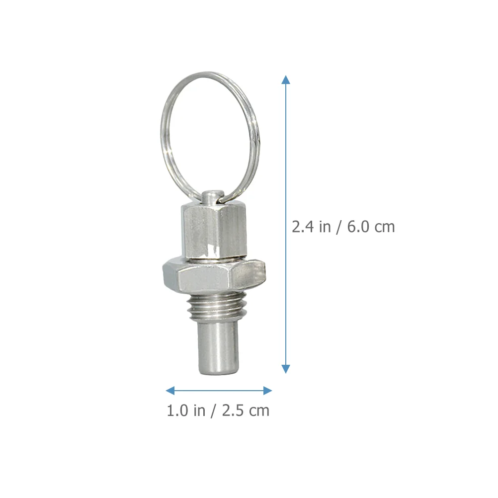 4 Pcs Spring Pull Non Lock-out Plunger Mechanical Accessories Catch Stainless Steel Safety Pin Coupler