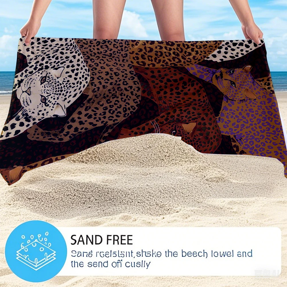 Bohemian Leopard Collage Compa - огляд і ціна Camp Towel Microfiber