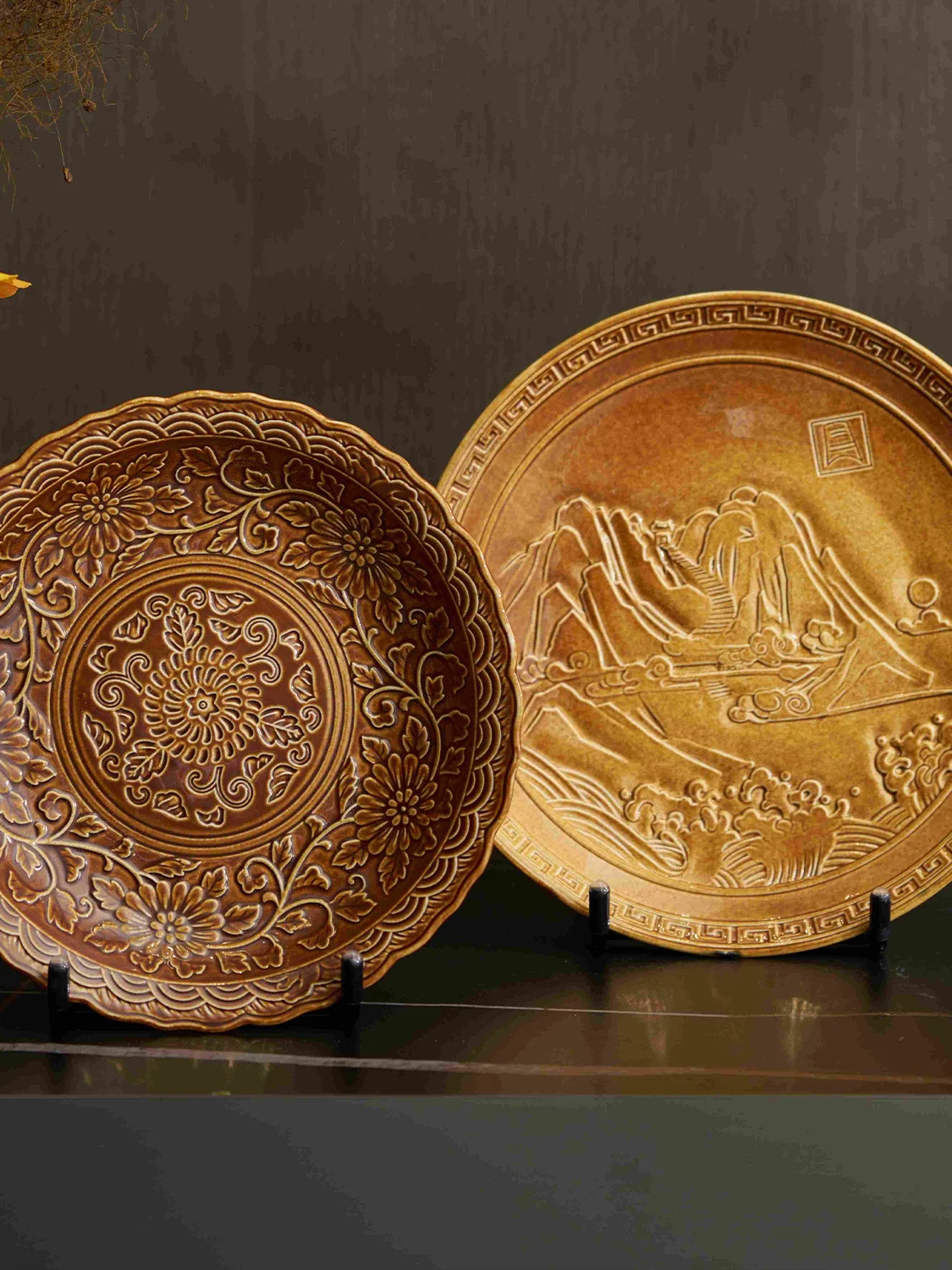 

Декоративный поднос для чая Eastern Tea Space Cerc: для дома, отеля, ресторана, чайной комнаты, мягкий декор, поднос для демонстрации