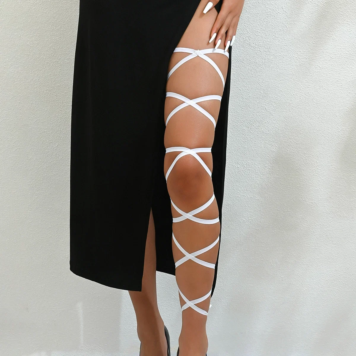 1PC Leg Wraps Elastic Garter Plus Size Leg Straps Dancing Music Festivals Coachella Outfits for Women