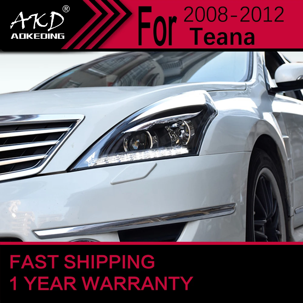 Auto Verlichting Voor Nissan Teana Koplamp 2008-2012 Altima Head Lamp Drl Projector Lens Automotive Accessoires