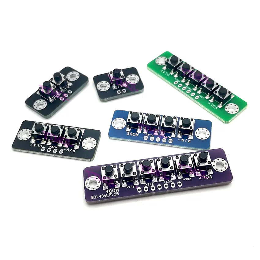 1/2/3/4/5/6 Bit Independent Button Module MCU External Module Micro Switch Button Board Bluetooth-compatible Power Amplifier