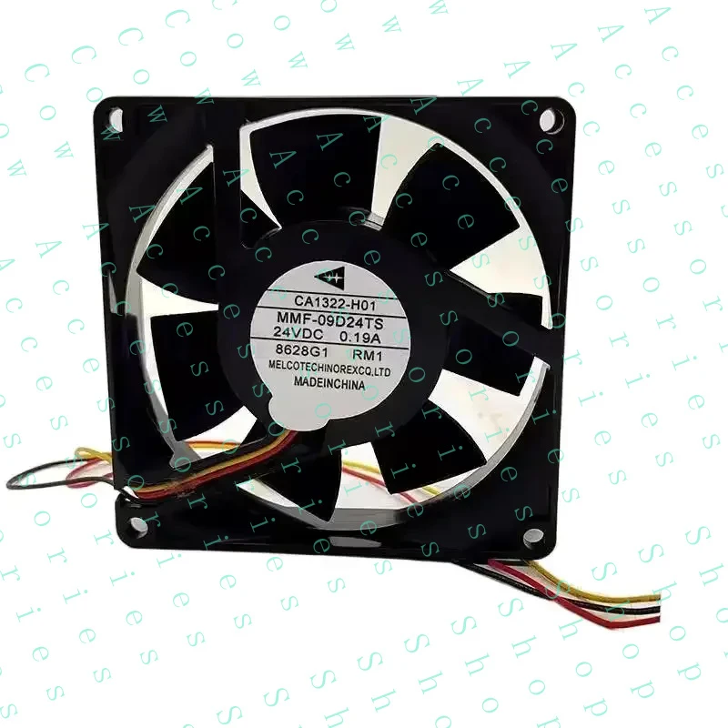PP+ FOR Melco MMF-09D24TS DC 24V 0.19A 90x90x25mm 3-Wire Server Cooling Fan