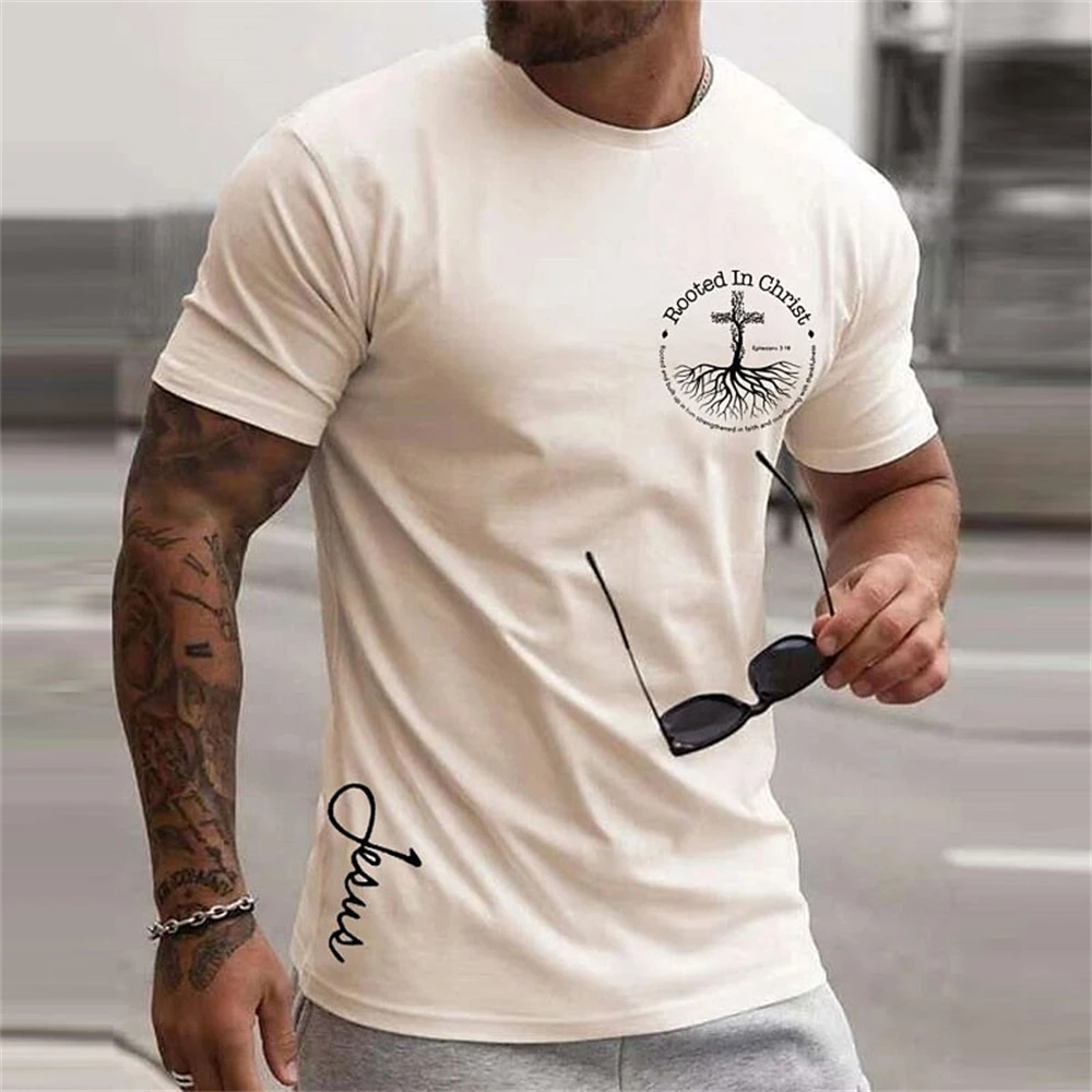 Letter Simple Men'S T-Shirt Retro 2023 T Shirt For Men Fit Street Sports Daily Short Sleep Basic Style T Shirt Men Clothing Top