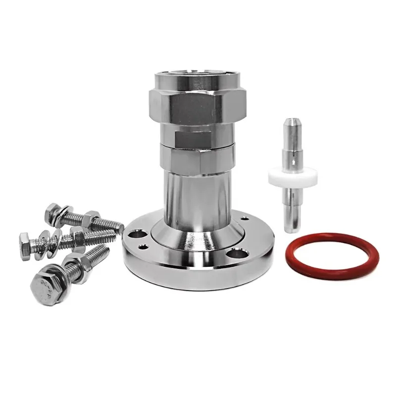 Coaxial adapter EIA7/8 flange to 7/16 DIN high power