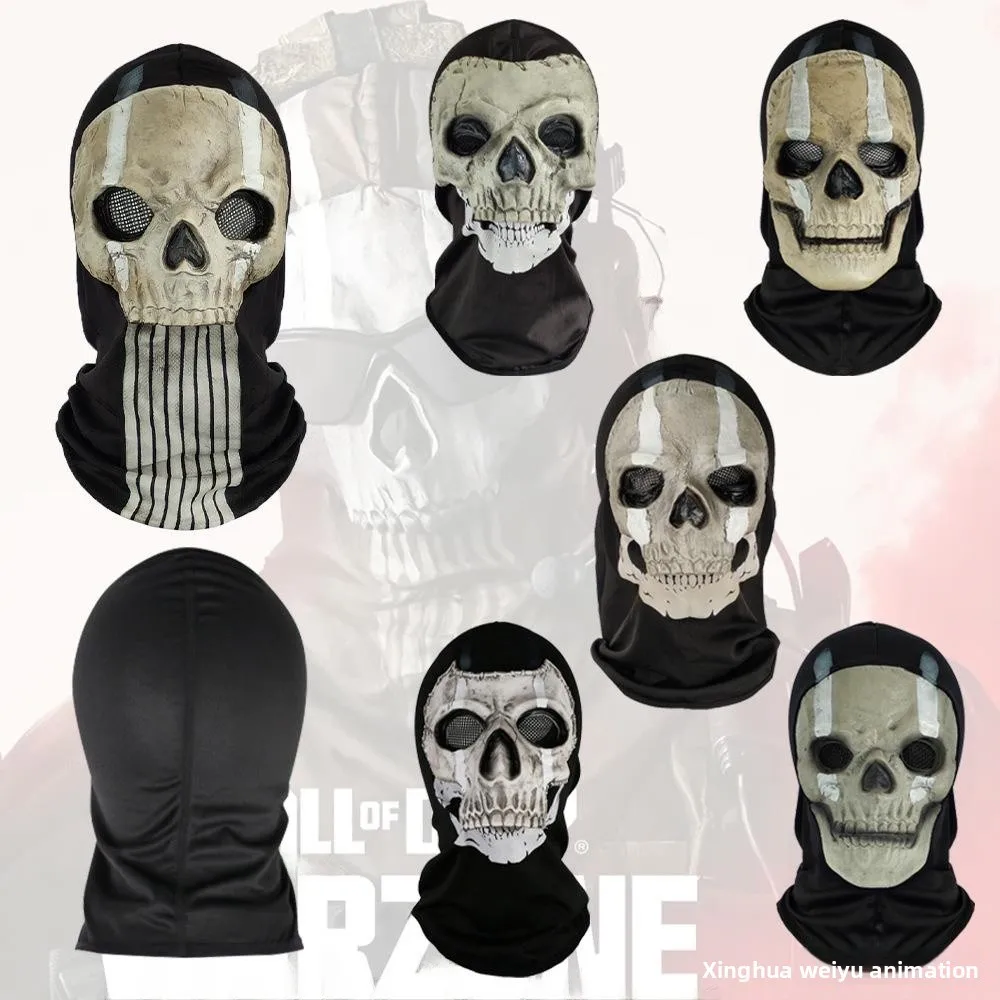 

Черные операции, гарнитура со скелетом, Хэллоуин, маскарадная игра, маска, реквизит для выступлений, женский этнический костюм