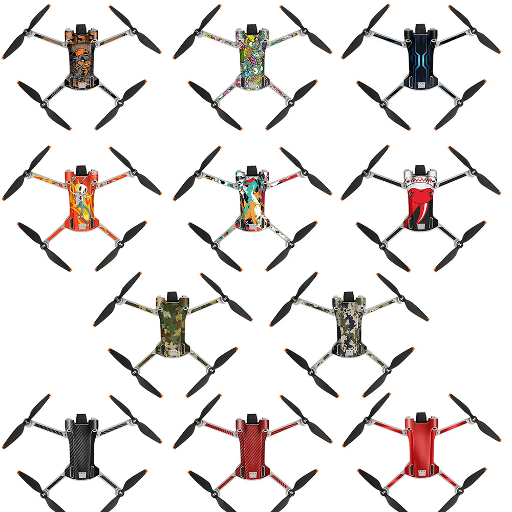 Nhựa PVC Dán DJI Mini 3 Pro Da Chống Xước Chống Thấm Nước Cho DJI Điều Khiển Miếng Dán Phụ Kiện