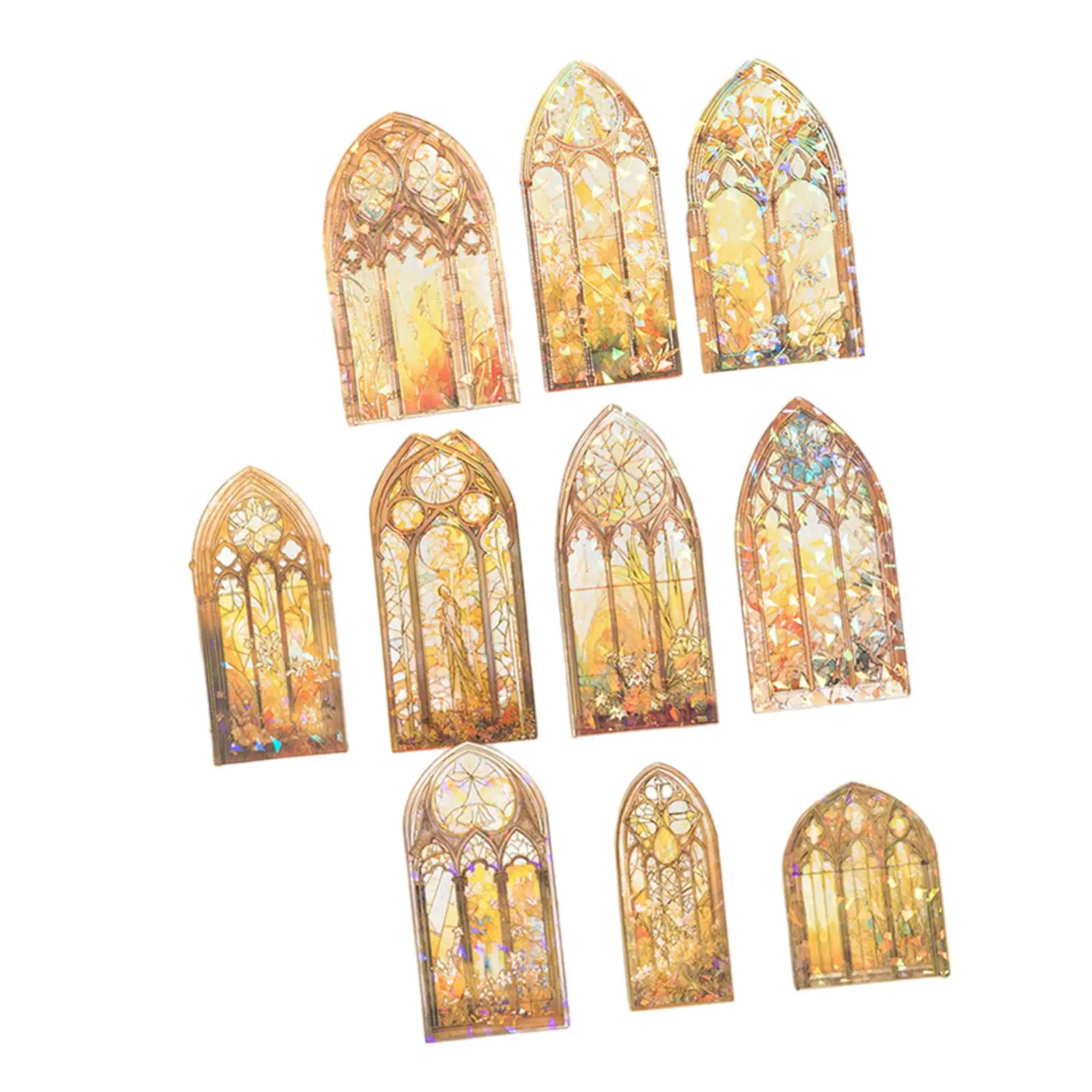 手動作業用ステッカー10枚セット、日記、プランナー、カード作成用テープ