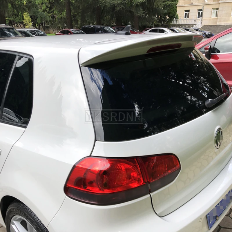 For Volkswagen GOLF 6 Spoiler 2010-2013 mk6 High Quality ABS Material Car Rear Wing Primer Color Rear Spoiler
