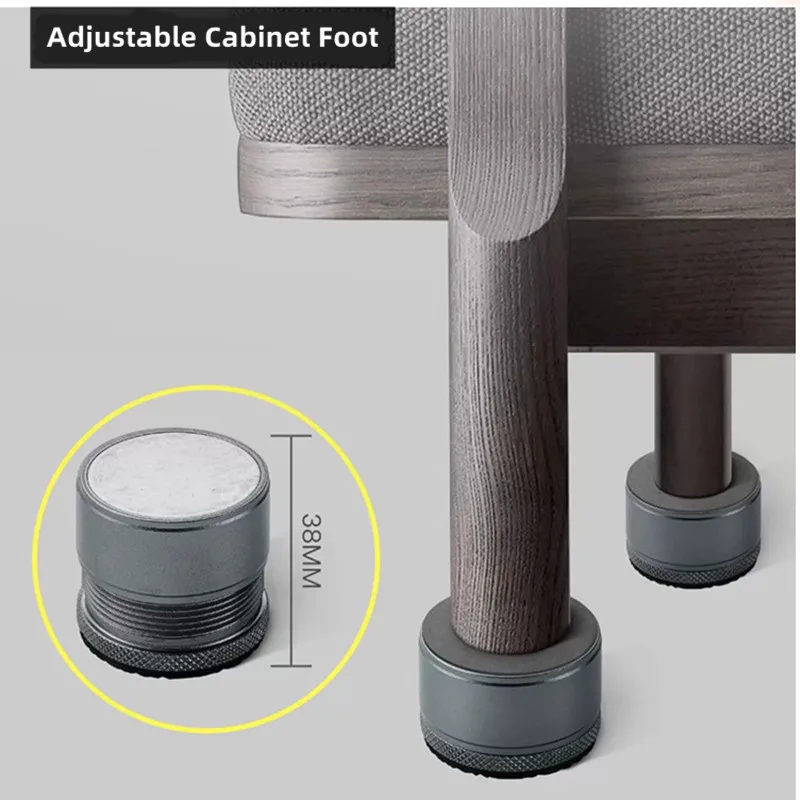 

4 шт., регулируемая подставка для ног из алюминиевого сплава, увеличивающие ножки стола, диван-кровать, увеличивающий коврик, ножки стола