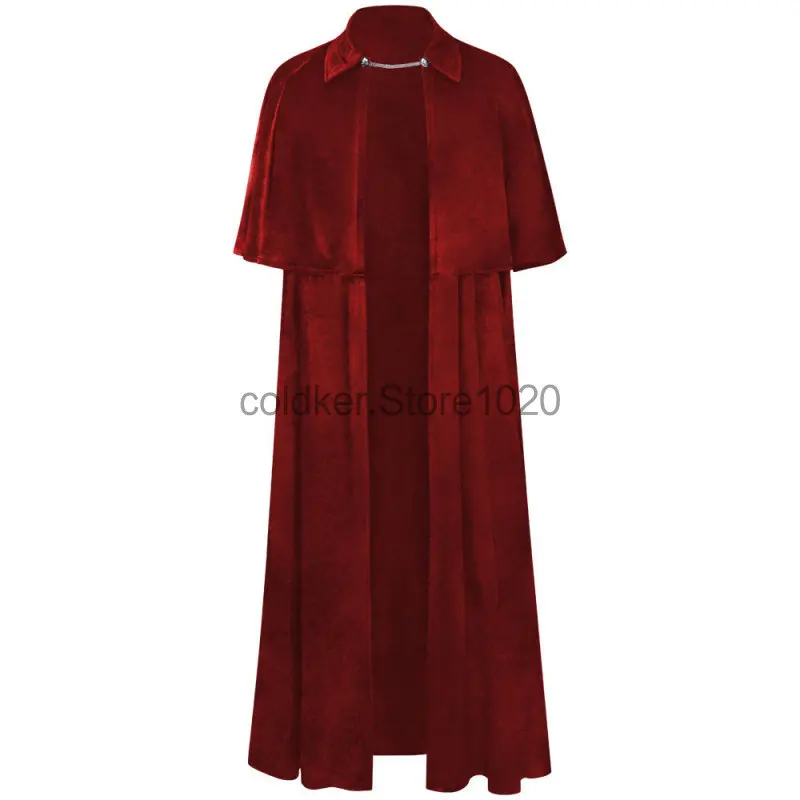 Manto Medieval de Veludo Masculino, Vintage Cavaleiro, Rei Guarda, Robe Gótico, Vampiro Cosplay Trajes, Halloween, Medieval, Guarda