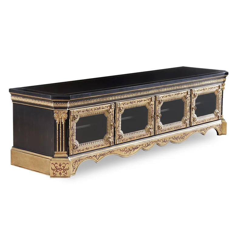 

TV Cabinet British TV Cabinet Neoclassical Villa Carved TV Cabinet