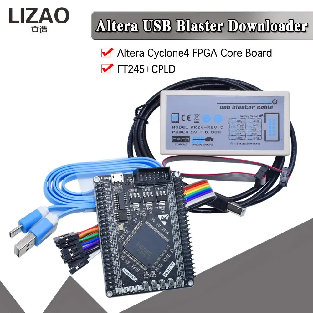 FT245+CPLD USB Blaster Download Cable FPGA / CPLD Downloader Altera High Speed Download Cable USB Type-B Interface Cable