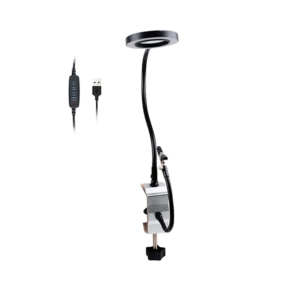 Third Hand Auxiliary Tools Simple Welding Table Clip FPV Accessories Fixed Maintenance Table Two-jaw Multi-jaw Flexible Arm LED