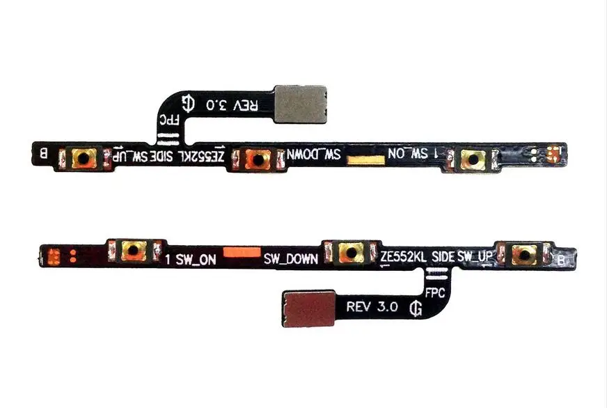 Cabo flex conector e botão interruptor liga/desliga, para asus zenfone 3 5.2 "ze520kl 5.5" ze552kl power flex, peças para botão e volume