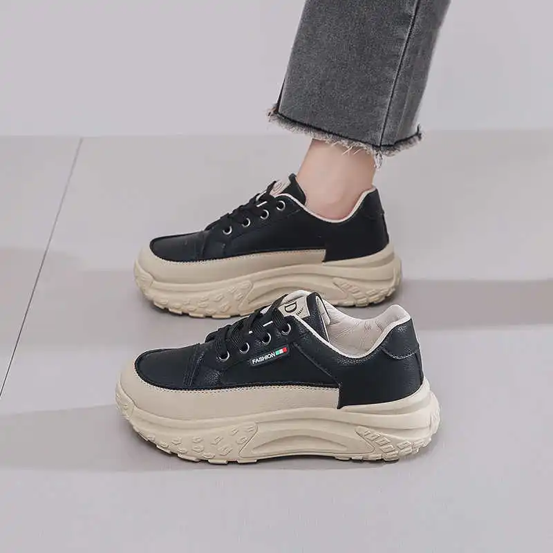 39 chaussures à talons beiges kaki chaussures à plateforme pour femmes baskets blanches femmes Sport grosse offre de bienvenue baskets de Baskette quotidiennes belle