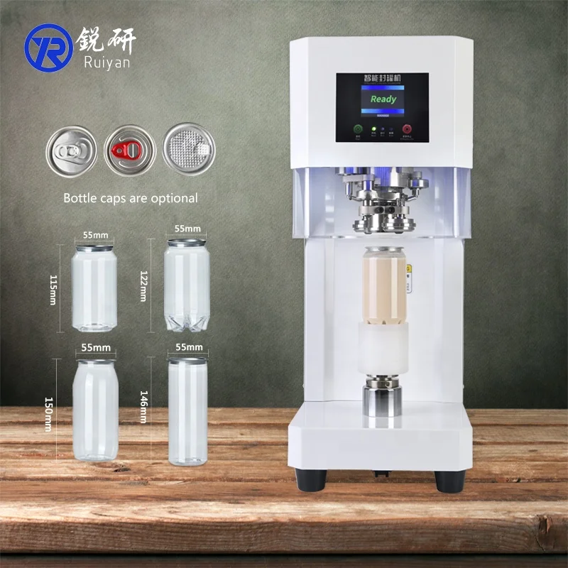

Automatic Iron Shell Can Sealing Machine Milk Tea Coffee Tea Can Sealing Machine Sealing Diameter 40-100mm