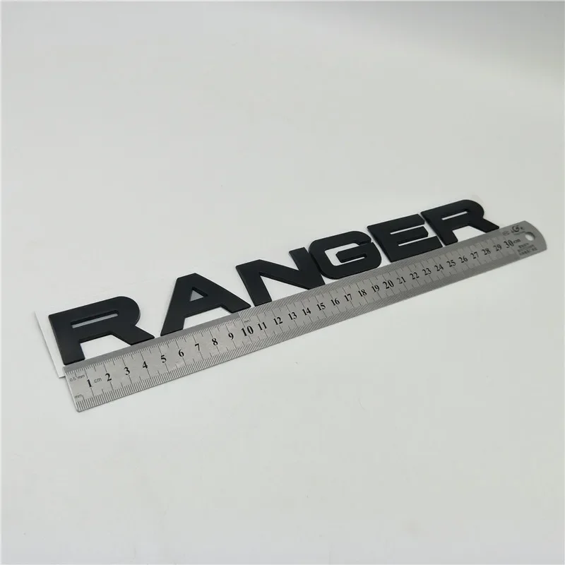 Car Letter Emblem Rear Trunk Boot Logo For Ranger PX MK2 MC 2012-2019 Straight