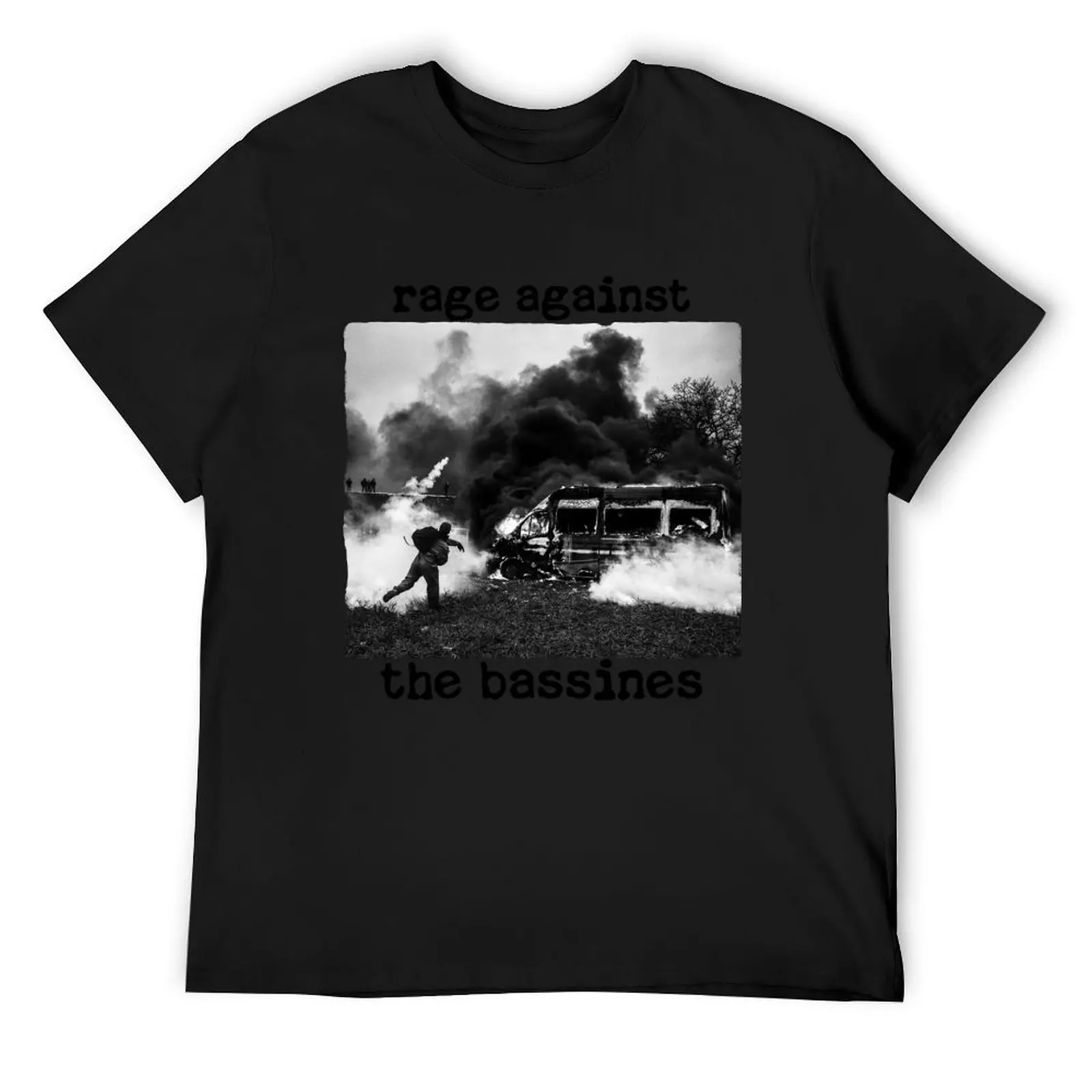 Rage against the Bassines T-Shirt Aesthetic clothing sublime tees t shirt men