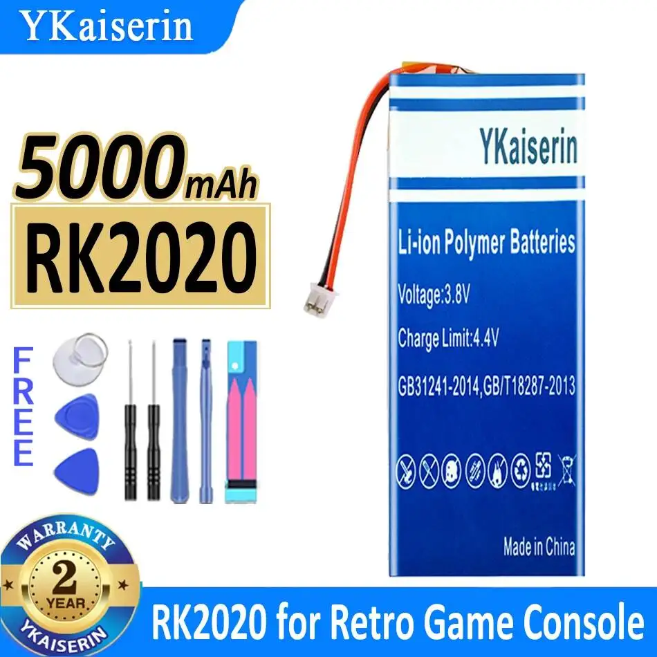 

Premium Replacement Long-Lasting 5000mAh For Maitre RK2020 Retro Handheld Game Console Retro Game Console Battery
