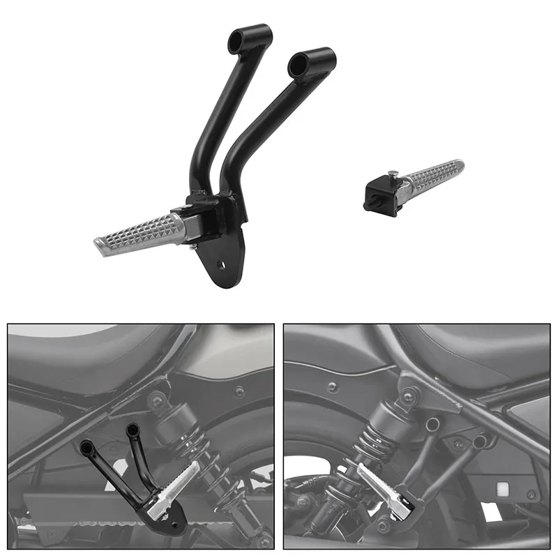 

Rear Passenger FootRests Pegs Fit For Honda Rebel CMX300 2017-2024 CMX500 2017-2025