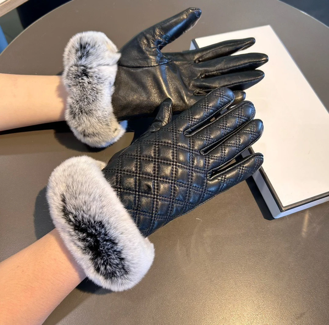 

High-end Autumn and Winter Gloves Leather Gloves Warm Cycling Touch Screen Gloves Waterproof Windproof Gloves Luxury Gift