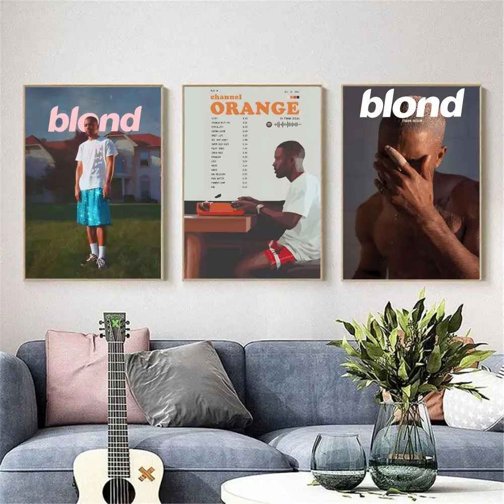 المغني F-fran المحيط اللوحة الخط غرفة نوم المنزل مقاوم للماء قماش المشارك غير المؤطرة جدار الفن طباعة الديكور جدارية