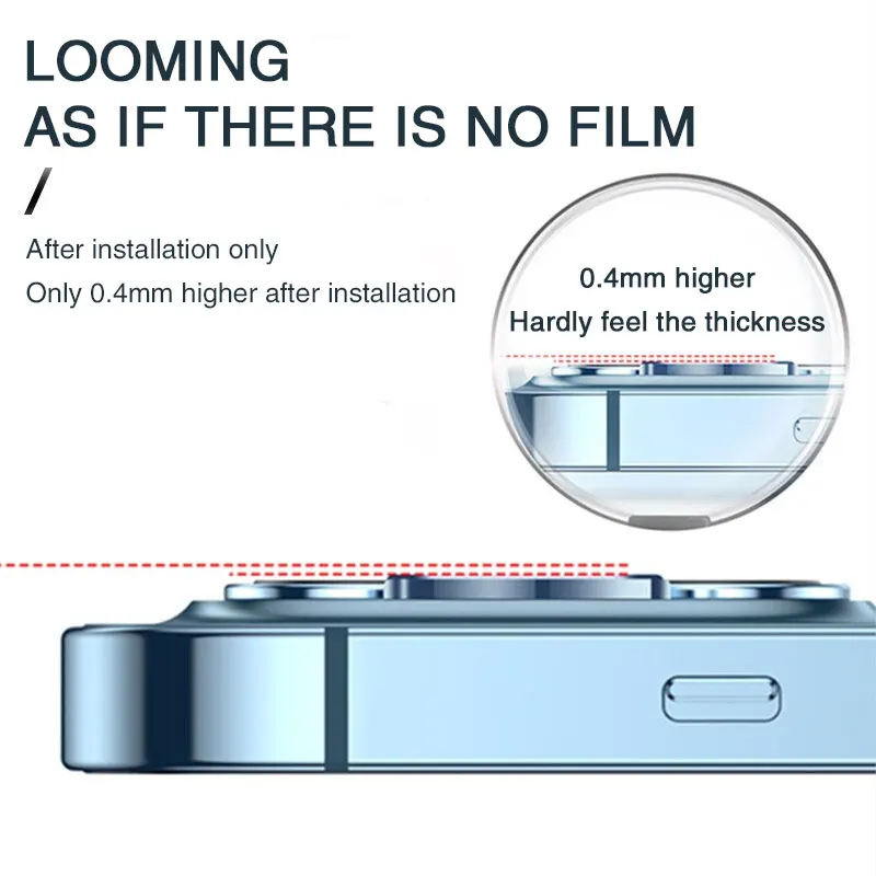 금속 링 카메라 렌즈 보호대 유리, 아이폰 12, 13, 14, 15 프로 맥스, 풀 커버 카메라 보호대, 아이폰 14, 15 플러스, 13 미니용