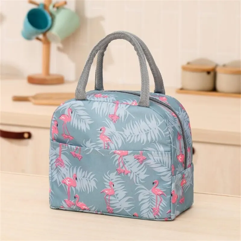 Men And Women New Print Portable Handheld Bento Thermal Bag Practical Thickened Insulation Waterproof Lunch Box Bag