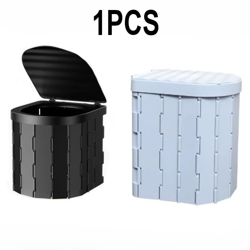 Siège de toilette pliable pour voiture, seau de voyage, Portable, pour toilettes d'urgence en plein air, 1 pièce