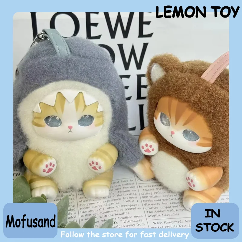 

New Mofusand Fluffy Kittens Series Toys Shark Cat Surprised Box Toy Collection Desktop Ornament Fashion Trend Pendant Replica