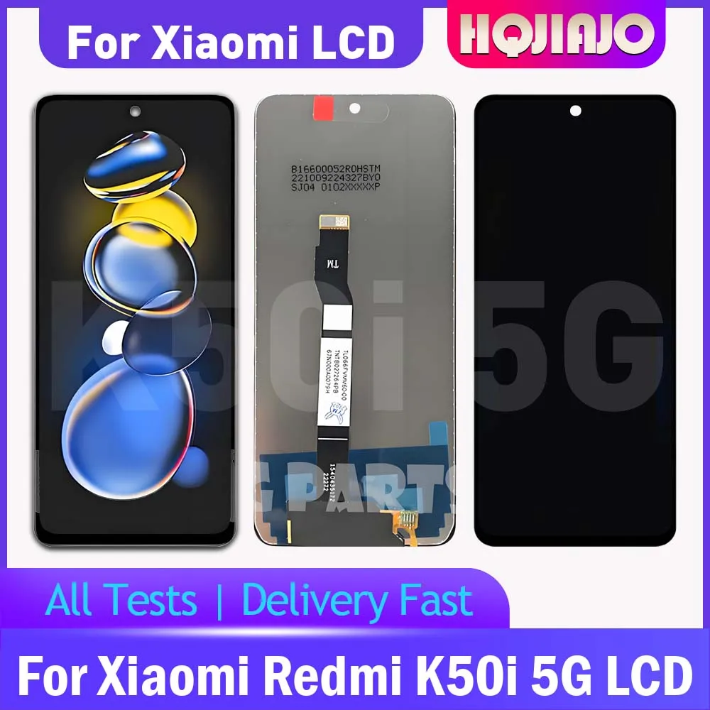 66インチ-100-テスト済み-xiaomi-redmi-k50i-5g-lcdディスプレイ-タッチスクリーンデジタイザー-redmi-k50i-5g-22041216i-lcdスクリーン交換用