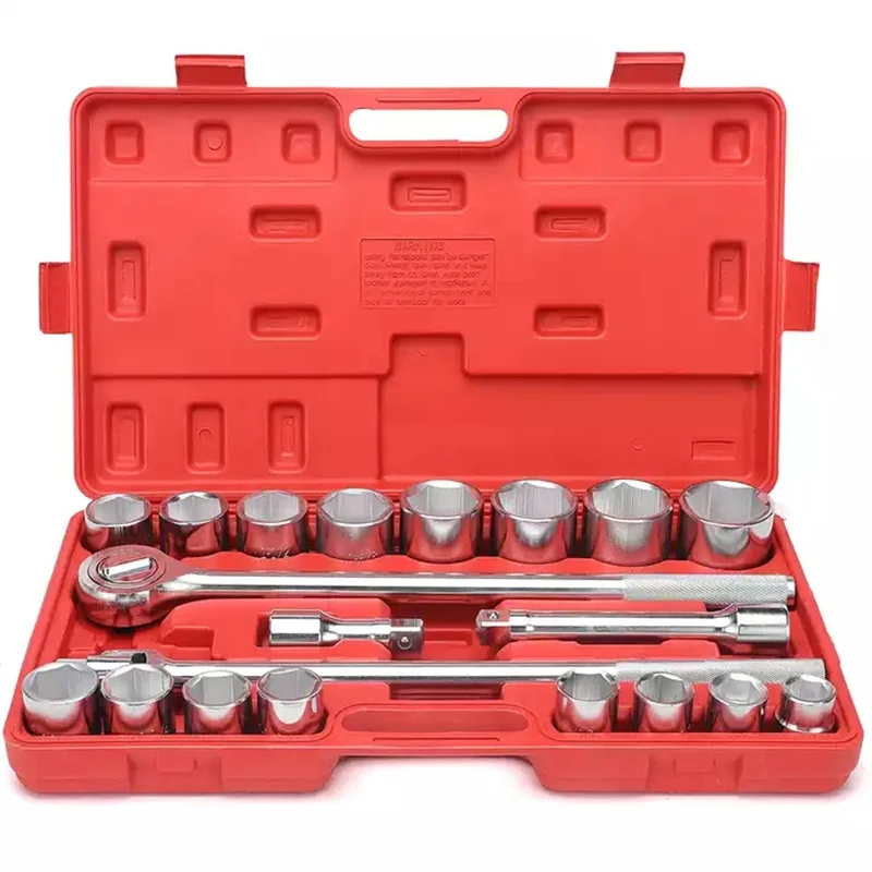 プロのツールセット,3/4インチ,1インチ,ヘビーデューティー,ソケットレンチ,宣言用,20個