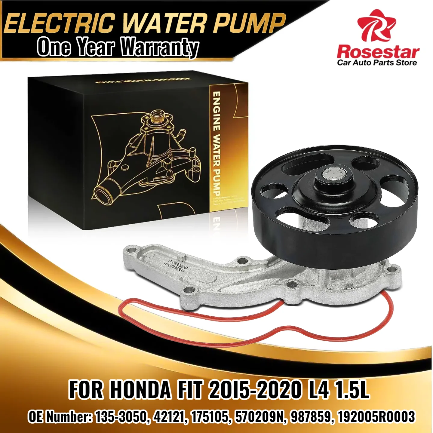 

Engine Water Pump for 2015-2020 Honda Fit 1.5L L4 | OE 19200-5R0003 | Repl 135-3050, 42121, 570209N